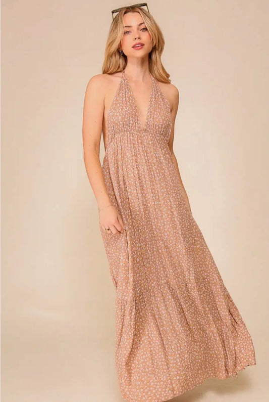 Whimsy Floral Print Maxi
Smocked Dress